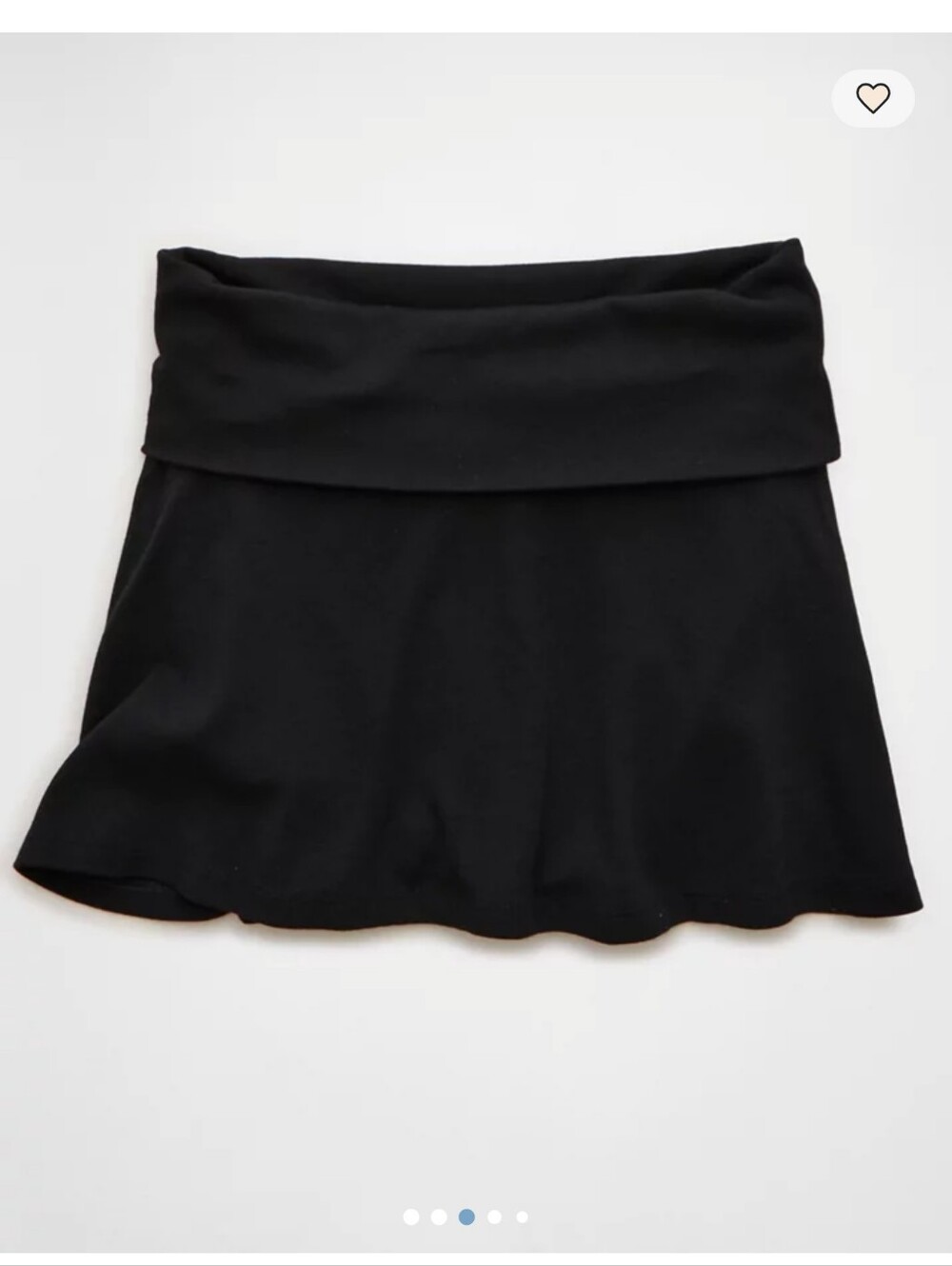AE Foldover Knit Mini Skirt
Shorts underneath for extra comfort!